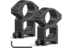 CVLIFE 1 Inch Scope Rings - Scope Mount for Dovetail and Picatinny Rails - 2 Pieces