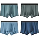 GRESTU Men's 4-Pack Big & Tall 2XL-8XL Underwear Boxer Briefs No Fly with Comfortable Cool Plus Size Underwear Pack