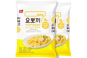 Yopokki Instant Tteokbokki Pack (Onion Butter, Pack of 2) Korean Street food with Onion Butter flavored sauce Topokki Rice Cake - Quick & Easy to Prepare