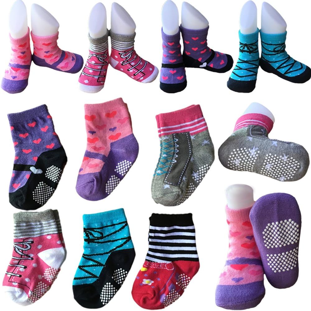 Baby Toddler Thick Wool Socks - Super Warm Soft Winter Solid Color Casual Crew Socks For Baby Girls Boys(Pack of 3)