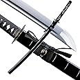OKSs Katana Sword Real Rayskin Hardwood Saya Handmade Japanese Samurai Sword Can Chop Bamboo