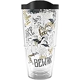 Tervis Halloween Beware Made in USA Double Walled Insulated Tumbler Travel Cup Keeps Drinks Cold & Hot, 24oz, Classic