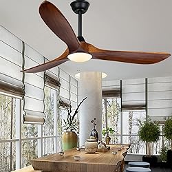 Farmhouse Rustic Ceiling Fans with Lights, 60 inch