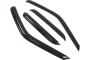 TuningPros Outside Mount Window Vent Visors Rain Guards Compatible with Toyota 4Runner 1990-1995 | Side Window Wind Deflectors Rain Shields | Smoke Tinted, 4 Pcs Set, DGWV-557