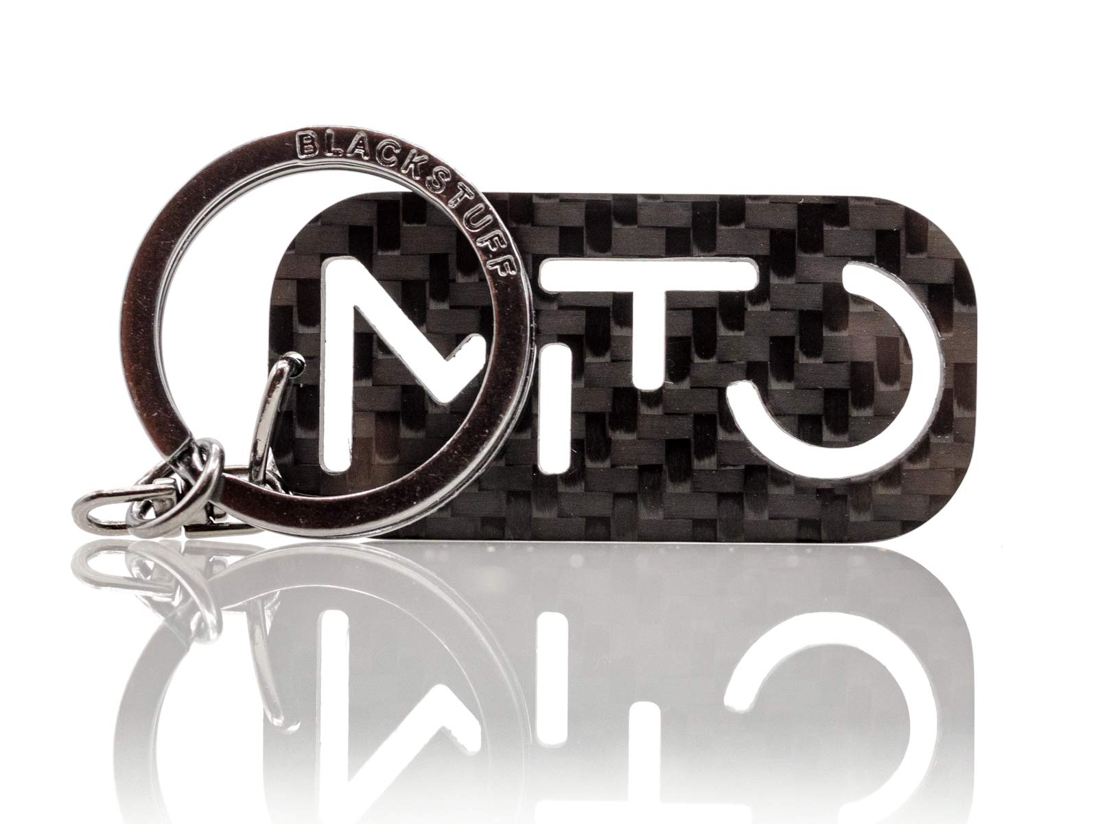 BlackStuff Carbon Fiber Keychain Keyring Ring Holder MITO BS-313