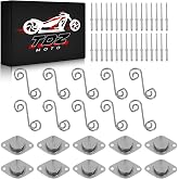 10Pc Self Ejecting Dzus Fasteners Button 5/16" (Button Length: .400") for ATV UTV, Quarter Turn Fastener Spring Loaded with Springs and Plates for Fastening Sheet Metal and Door Panel