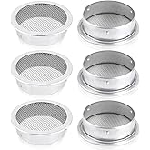2 Inch,Round Open Screen Vent,Mill Finish, Pack of 6