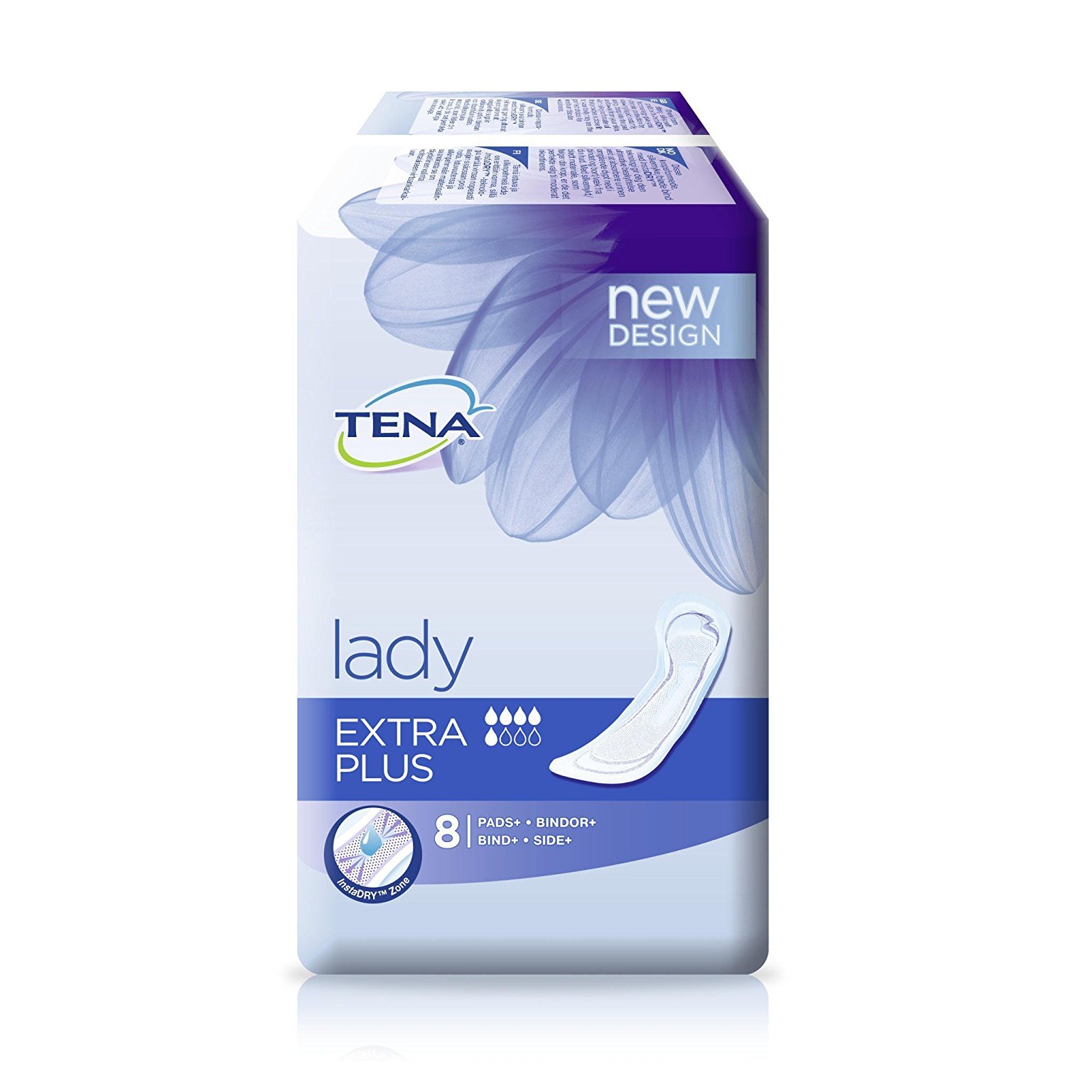 TENA Lady Extra Plus Pads - 3 Packs of 8