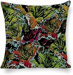 Seamless Background Flowers Azalea - Throw Pillow Covers Handmade Comfortable Cotton and Linen Pillowcases Soft Cushion Family Decor for Car Home Sofa Living Room Bedroom 20