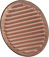 EUROPLAST Ø200mm Copper Round Air Vent Grille Cover with Insect Mesh view 6