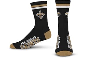 FOR BARE FEET FBF - NFL 2 Stripe Deuce Team Logo Youth Size Kids Crew Socks Approx. 4-8 years old