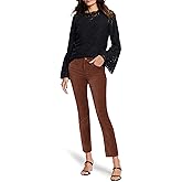 NIC+Zoe Womens 28" Velvet Straight Ankle Pant