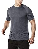 TSLA Men's Active Performance Workout Short Sleeve