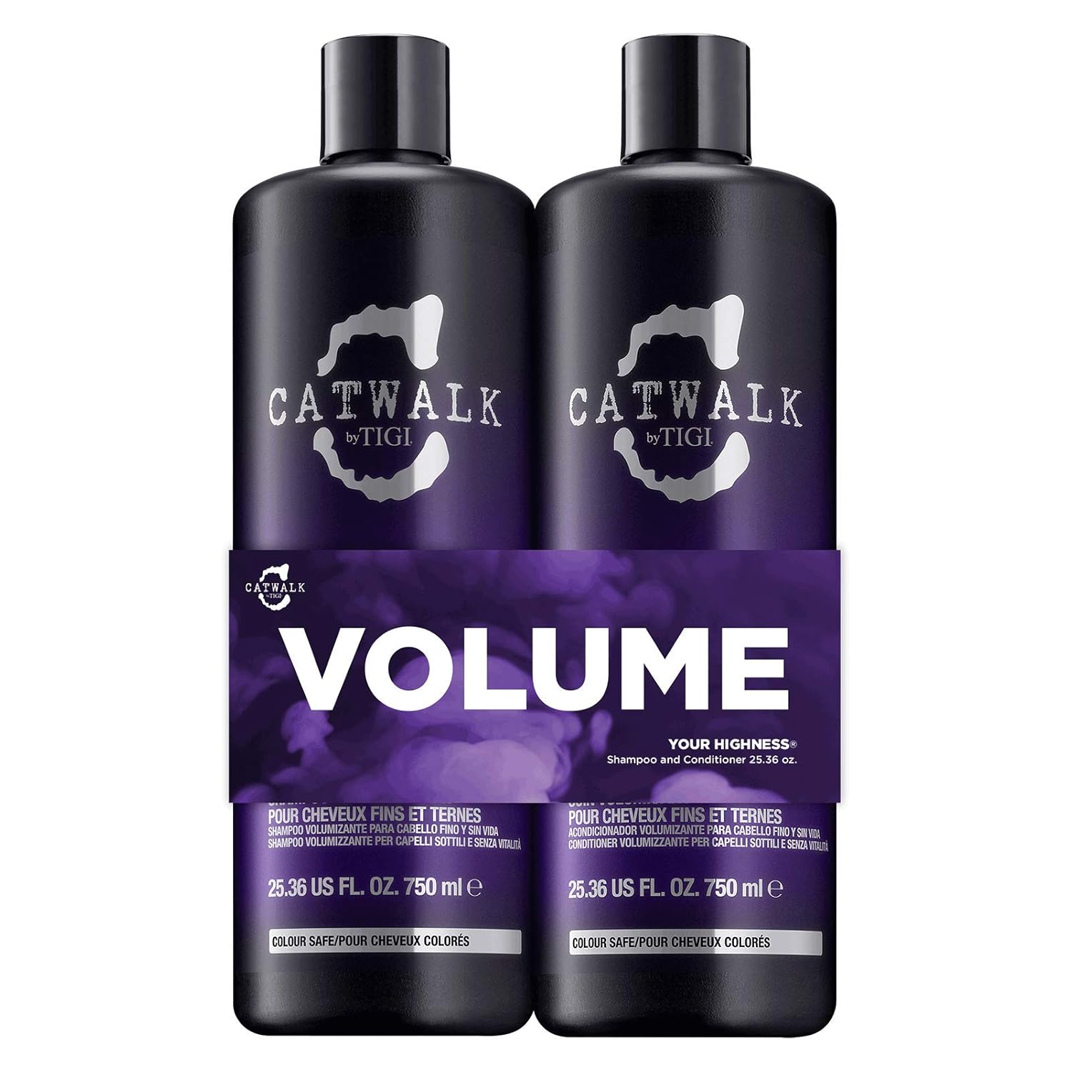 TIGI Catwalk Your Highness Volume Tween, 25.36 Oz Volumizing Shampoo and Conditioner Duo