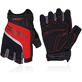 HANDLANDY Fingerless Work Gloves for Men, Half Finger Working Glove Grip Shock-Absorbing Breathable Uwrist TPR Anti-Collision Gloves for Mens & Women (M)