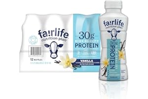 FAIRLIFE Fair Life Nutrition Plan High Protein Liquid Shake, Vanilla, 11.5 Fl Oz, Pack of 12