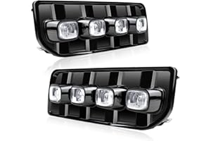 KEEFORTHEWIN Front Fog Lights DRL Lamps fit for Toyota 4Runner Limited TRD Sport 2013-2022 with White LED Daytime Running Light - Amber Sequential Turn Signal Accessories(2013-2022)