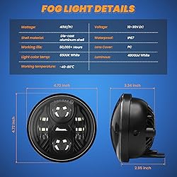 KARSAM Round LED Fog Lights for 2005-2011 Toyota