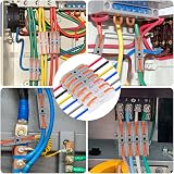 flintronic 80Pcs Wire Connectors 2 Pin Peel-free Push-type Quick Splice 18-22AWG view 8