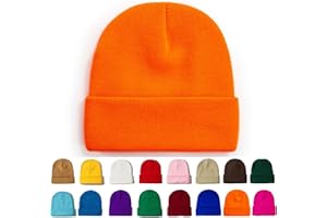 Ruqizhi Beanie Hats for Men Women Slouchy Beanie Hats Winter Knit Cuffed Beanie Soft Hat