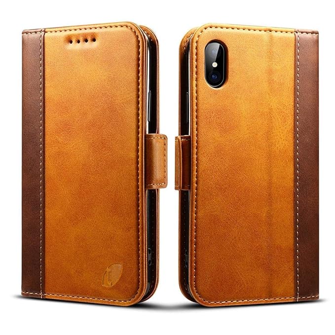 Techstudio Leather Flip Cover for Apple iPhone X Amazon.in Electronics