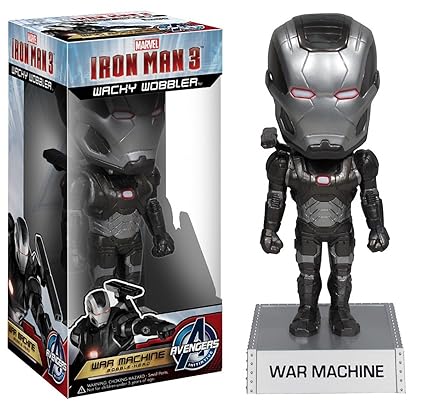 War Machine 65 Bobble Head Figure Iron Man 3 Wacky Wobbler Series