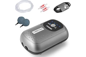 FEDOUR Portable USB Aquarium Air Pump, Intelligent Battery Oxygen Pump, Whisper Aerator for up to 100gallon Fish Tank, Outdoor Fishing, Aquatic Transport, Aquatic Market