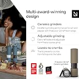 LARS NYSØM Salt and Pepper Grinder Set Stainless Steel Taupe Brown view 2