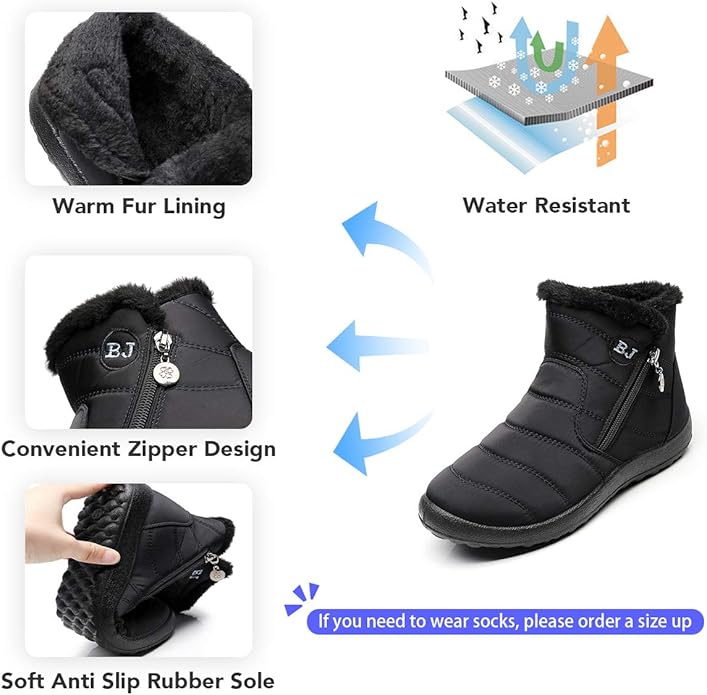 Lazzy Womens Winter Booties Outdoor