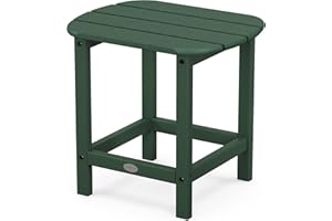 POLYWOOD SBT18GR South Beach 18" Outdoor Side Table, Green