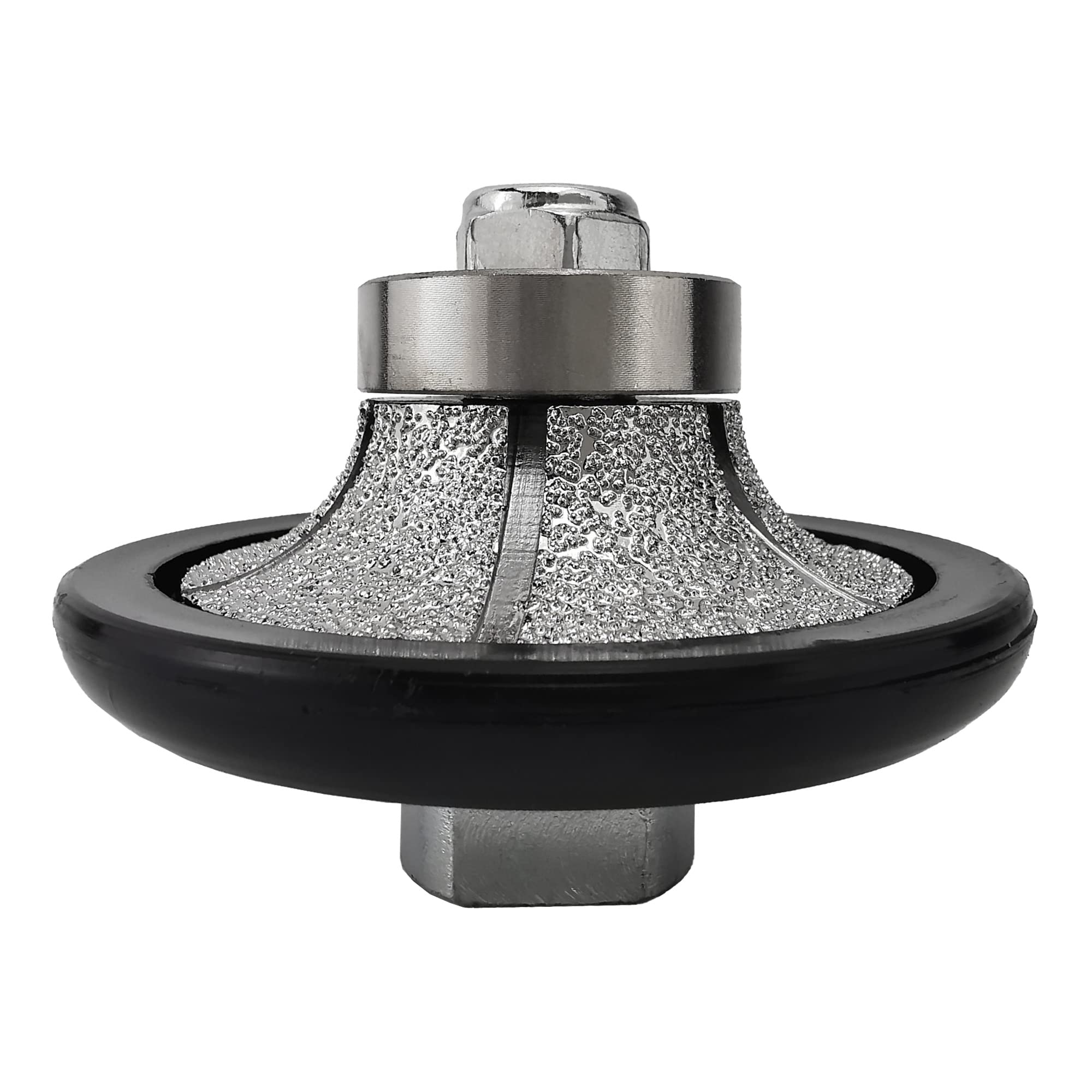 NBB Diamond Profile Wheel Diamond Router Bit Milling Drill chamfer Bit Grinding Wheel for Profiling Porcelain Tile Ceramic Granite Marble Stone Use on Angle Grinder (Half-Bullnose B15) — image 1