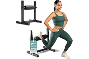 Lifepro Bulgarian Split Squat Stand Max – Adjustable Single Leg Squat Roller Stand for Split Squats & Lunges – 330lb Capacity and 7 Height Levels Padded Foam Roller for Home Gym & Leg Training