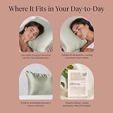 Kitsch Satin Pillowcase with Zipper Sage 48x66 cm - Hair & Skin view 6