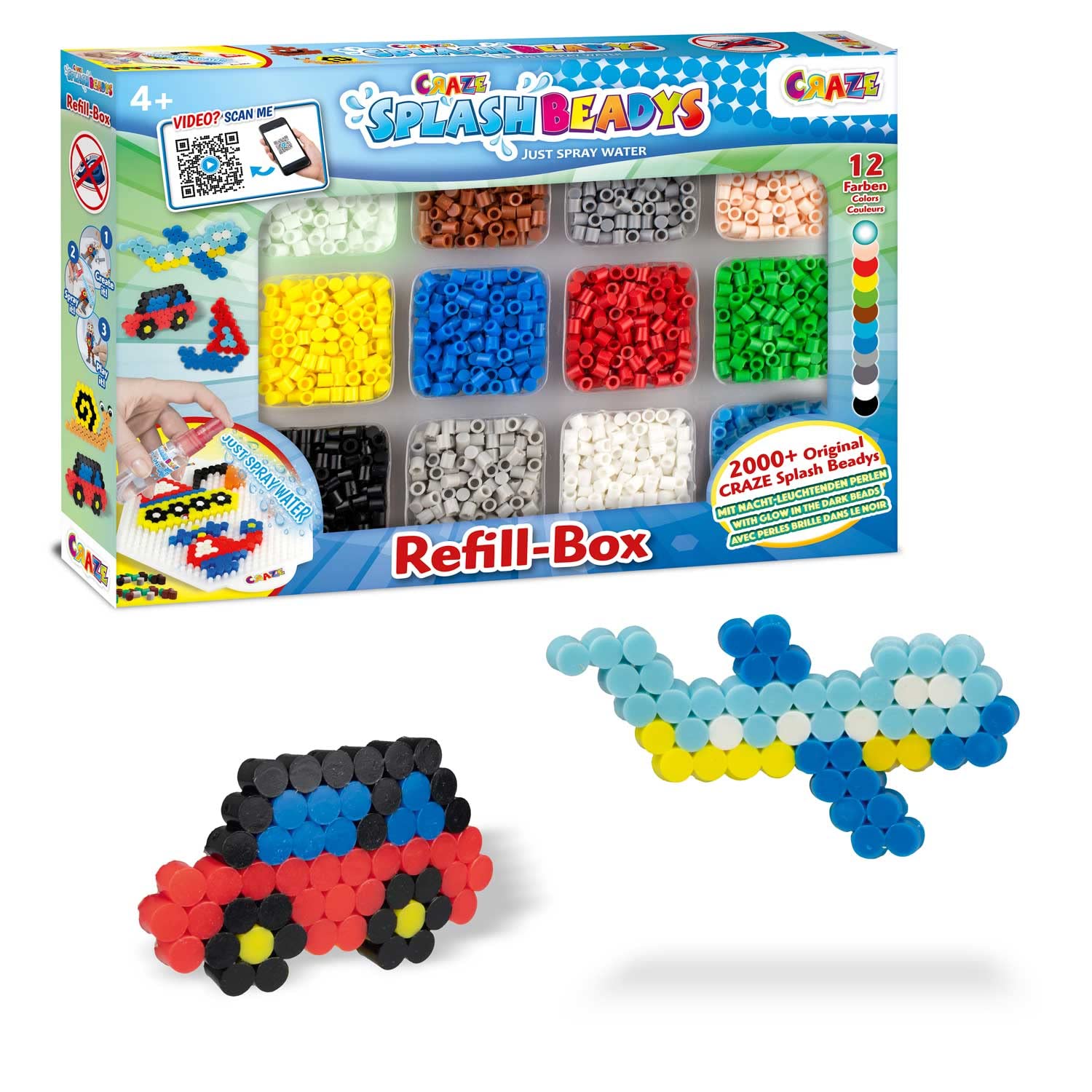 CRAZE Splash Beadys Refill-Box Refill Set Boys Craft Beads 10006