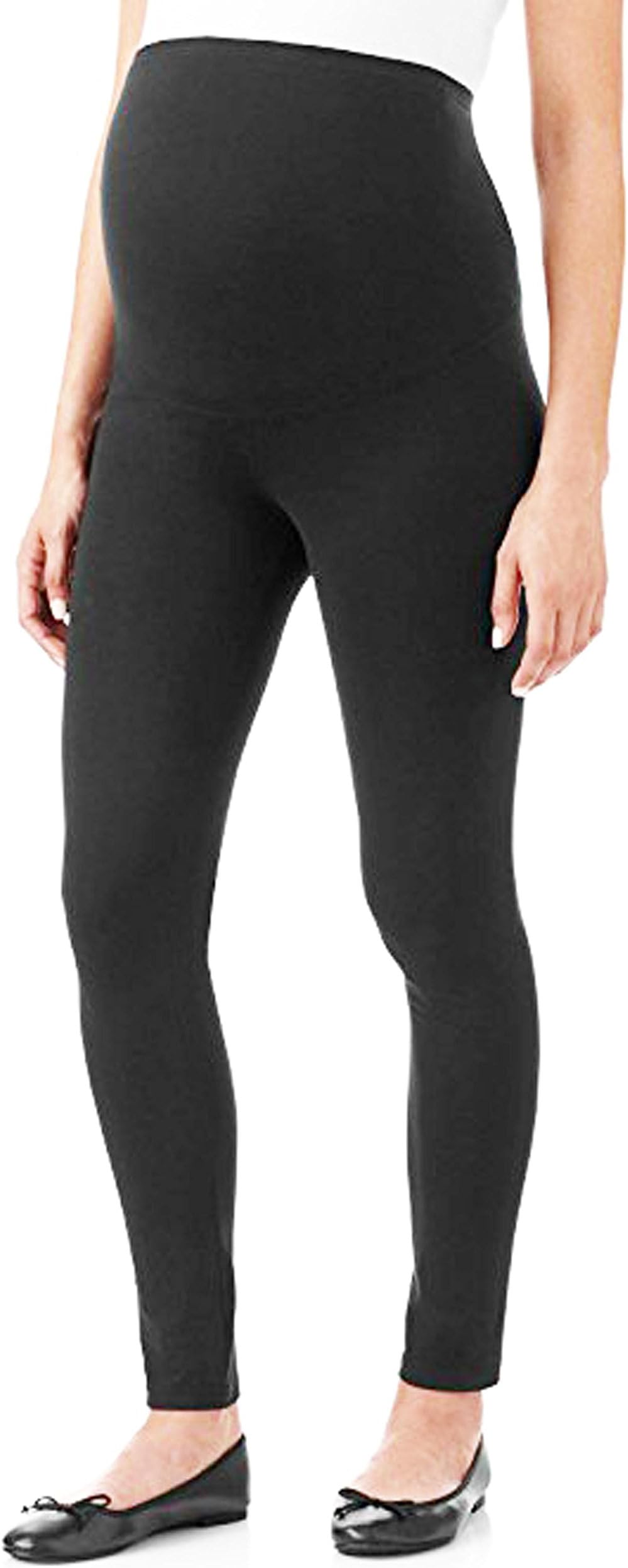 ZBD Apparel Maternity Pregnant Women Leggings -Maternity Clothes - Stretch Material Tights (One Size Fits All (Maternity), Black) (Black, One Size Fits All (Maternity))