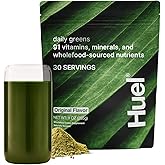 Huel Daily Greens | Superfood Greens Powder | 91 Vitamins, Minerals, and Wholefood-Sourced Ingredients | Adaptogens, Antioxidants, Gut-Friendly Probiotics | 30 Servings