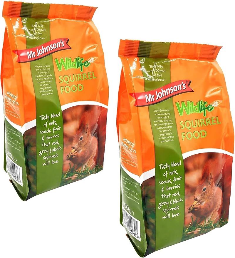 Mr Johnson's Wildlife Squirrel Food 900g 2 Pack