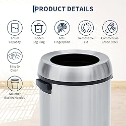 Garvee 17 Gallon/65 Liter Trash