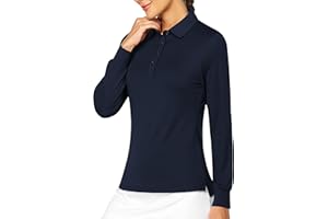 ISEEGZ Women's Golf Shirt Short Long Sleeve Polo Shirts Lightweight Quick-Dry Workout Daily Work Shirts Tops for Women