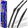 3 wipers Replacement for 2005-2022 Honda Odyssey, Windshield Wiper Blades Original Equipment Replacement - 26"/22"/16" (Set of 3) U/J HOOK