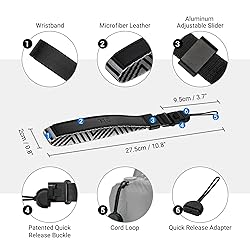 Camera Wrist Strap with Quick Release, Adjustable
