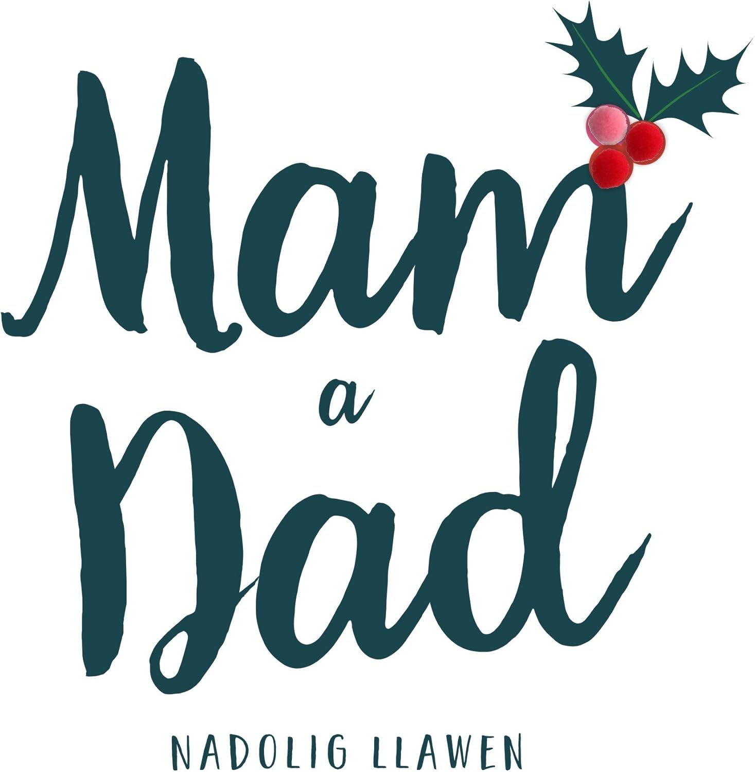 Claire Giles Greeting Cards, Welsh Happy Christmas Mum and Dad Card, Nadolig Llawen Mam a Dad, Embellished with Colourful Pompoms - Image 4