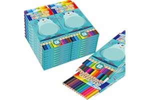 OSIMIG 240 Count Colored Pencils Bulk, 20 Packs with 12 Assorted Colors, Colored Pencils for Kids, Pre-Sharpened Bulk Colored Pencils, Kids Coloring Pencils School Supplies for Teachers