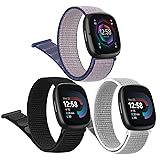 Vancle Nylon Bands for Fitbit Versa 4 Bands/Fitbit