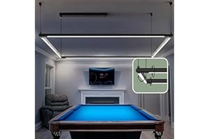 Solvita LED Light –PremiumLights for Pool Table Billiard Living Room Office Kitchen Island, Flicker-Free, Dimmable, Adjustable Height & 360° Rotatable Design – Bright White 5000K Square