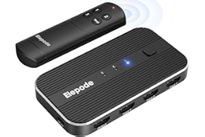 ELEPODE HDMI Switch 3 in 1 Out with Remote - 4K@60Hz, HDMI Splitter Support HDCP2.2, HDR, 3D, Dolby Support, 3 Port Switcher Selector Box with Xbox, PS5/4/3, Fire Stick Roku Blu-Ray Player