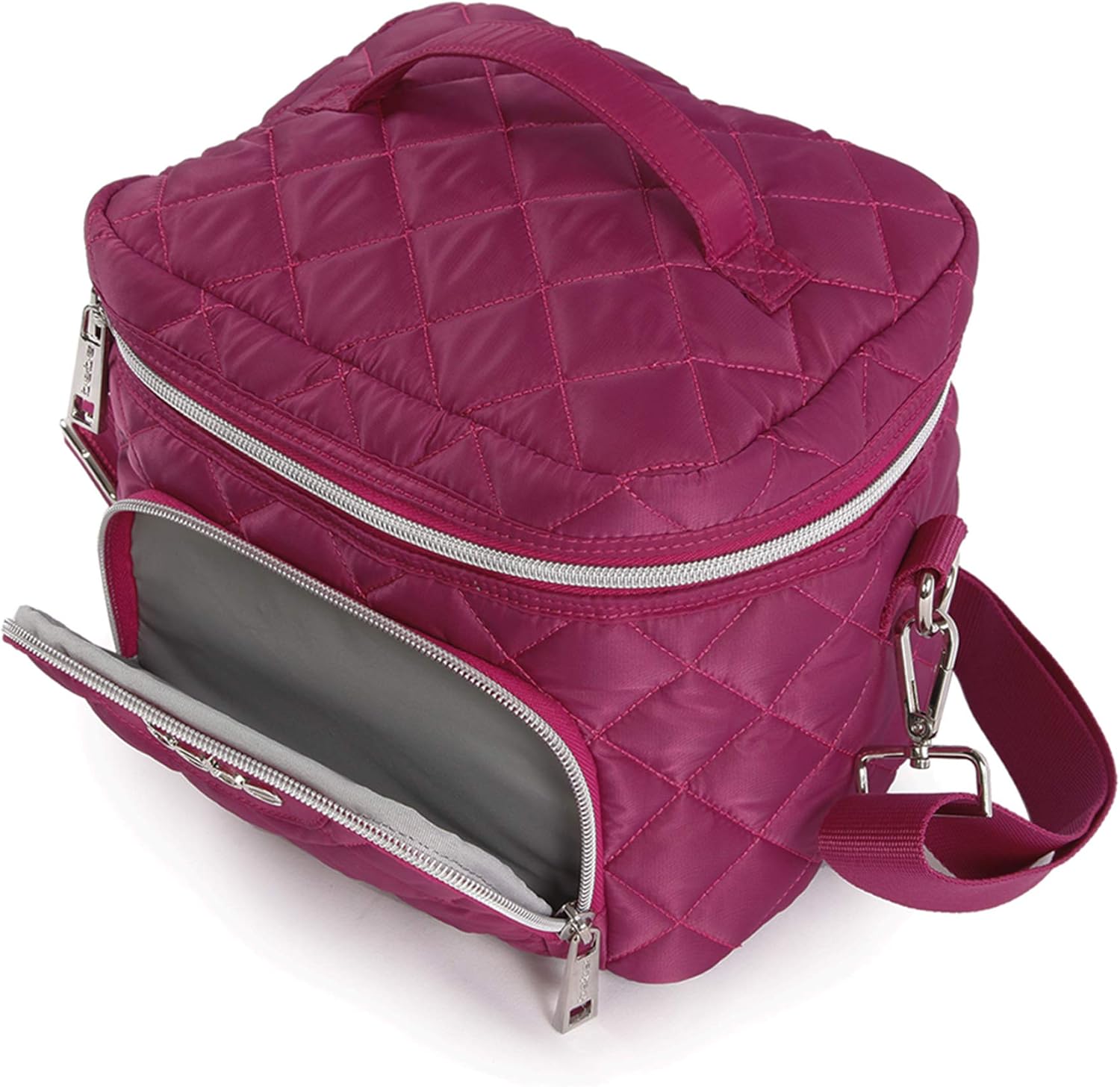 Amazon Com Bebe Women S Gigi Reusable Insulated Lunch Box Tote Bag Wine One Size Amazon Com Bebe Women S Gigi Reusable Insulated Lunch Box Tote Bag Wine One Size