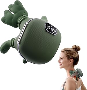4D Bionische Hand Nackenmassagegerät, Elektrisches Shiatsu Massagegerät mit 3 Intensitätsstufen und 2 Heizstufen, Tiefengewebemassage für Nacken und Schultern, Lindert Muskelverspannungen und Ermüdung