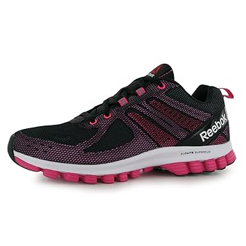 reebok black and pink trainers