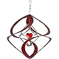 Red Carpet Studios Double Cosmix Wind Spinner, Red Heart